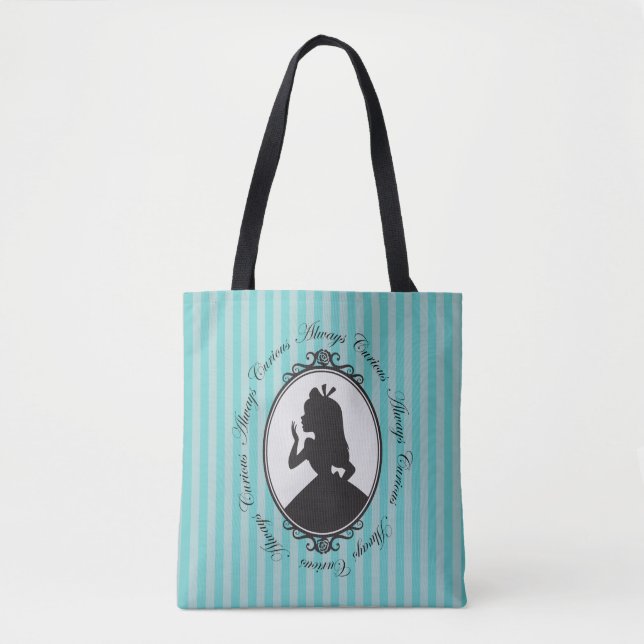 Tote Bag Alice| Toujours curieux (Devant)