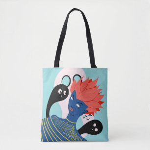 Tote Bag Alien psychédélique Trippy