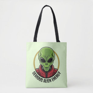 Tote Bag Alien Vert