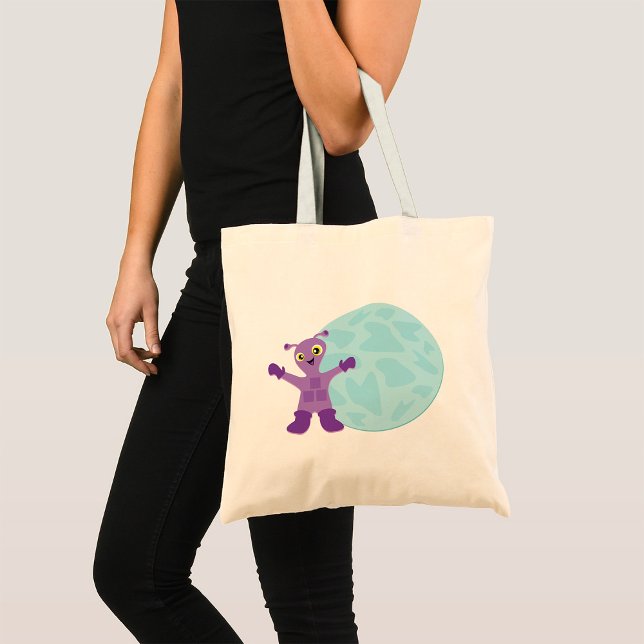Tote Bag Alien Violet (Créateur téléchargé)