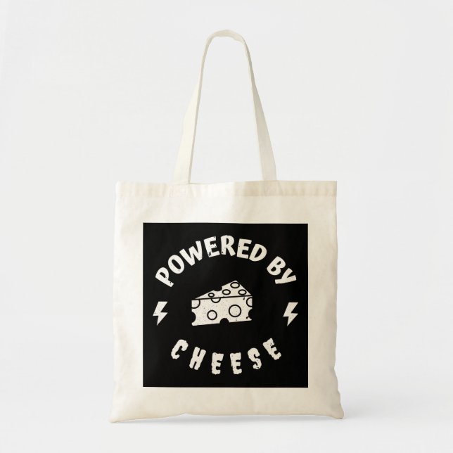 Tote Bag Alimenté Par Du Fromage (Devant)