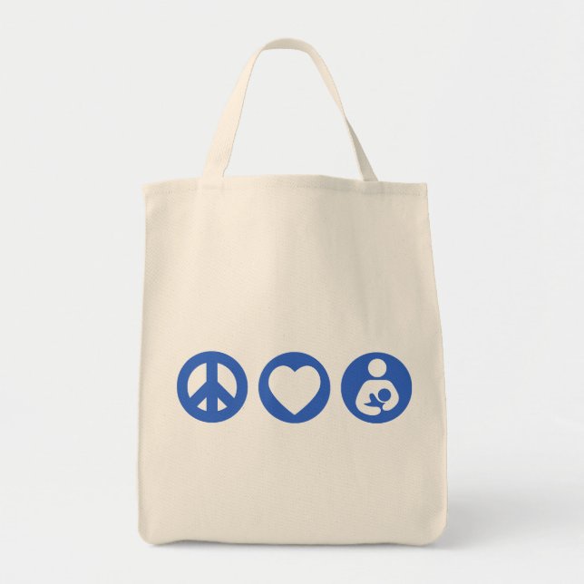 Tote Bag Allaiter d'amour de paix (Devant)