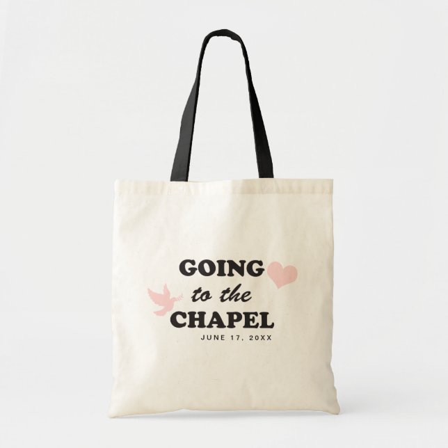 Tote Bag Aller à la Chapelle | Future Mariée Mariage sur me (Devant)