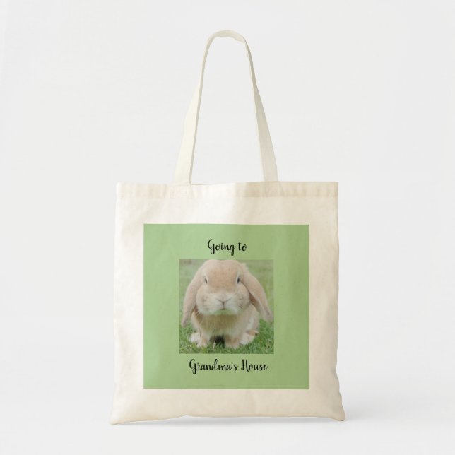 Tote Bag Aller à la maison de grand-mère (Devant)