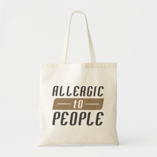 Tote Bag Allergie Aux Gens (Devant)