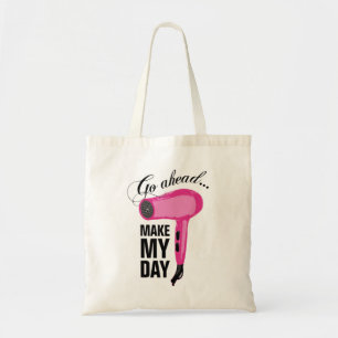 Tote Bag Allez font en avant mon jour - dessiccateur rose