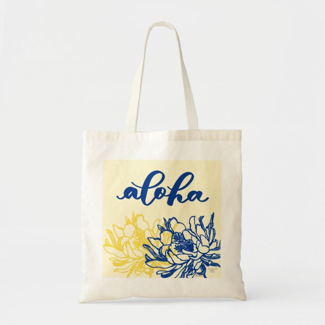 Tote Bag Aloha cierge Fourre-tout (Devant)
