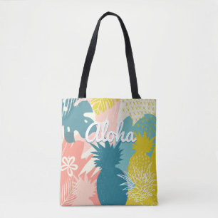 Tote Bag Aloha d'ananas tropical