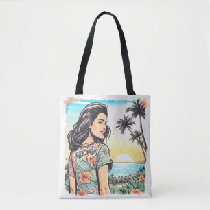 Tote Bag Aloha Girl