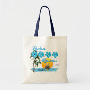 Tote Bag Aloha Hawaii Coucher du soleil de voile