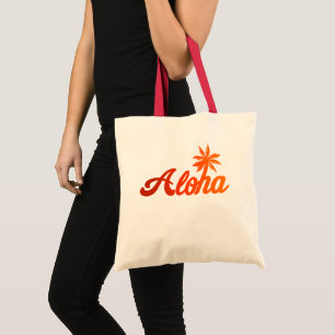 Tote Bag Aloha Hawaii Palmier Vintage Aloha Hawaïen Aloha