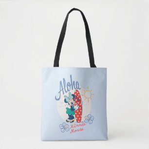 Tote Bag Aloha Minnie Mouse Style Surf