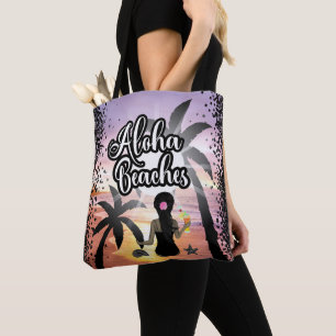 Tote Bag Aloha plages soleil et plage personnalisée