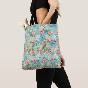 Tote Bag Aloha tropical Hibiscus Floral