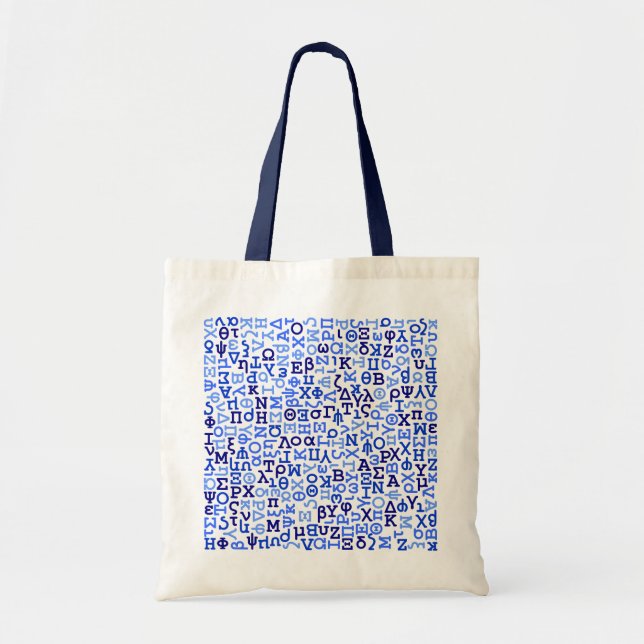 Tote Bag alphabet grec (Devant)
