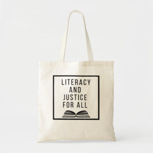 Tote Bag Alphabétisation et justice pour tous Justice socia