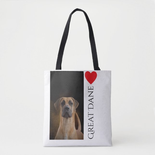 Tote Bag Amants Fourre-tout de great dane (Devant)