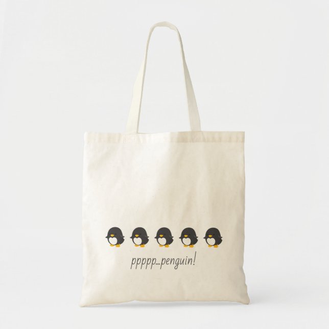 Tote Bag Amants Fourre-tout de pingouin (Devant)