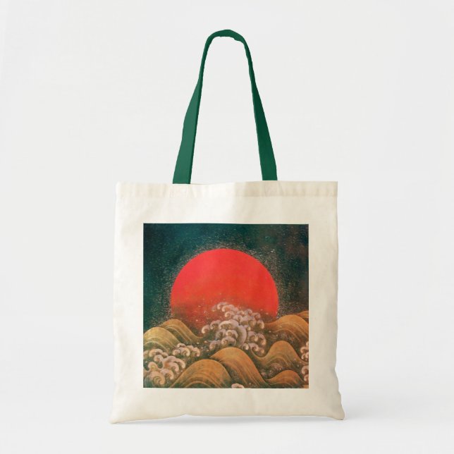 Tote Bag AMATÉRASU, GODDESS SOLEIL, noir rouge (Devant)