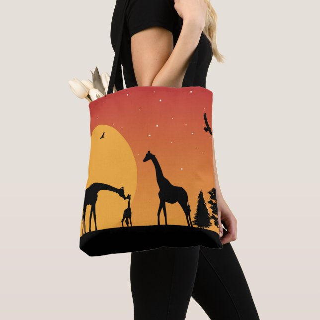 Tote Bag amateurs de girafe africaine (De près)