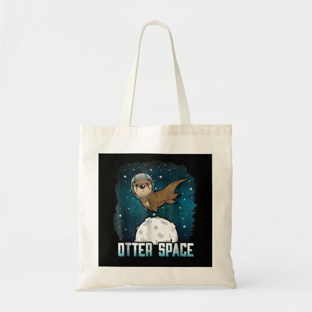Tote Bag Amateurs de Otter |Otter Space Funny Externe Anima (Devant)