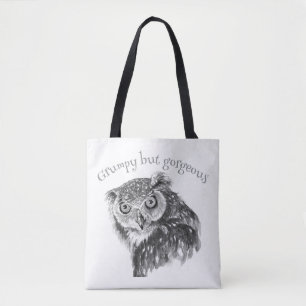 Tote Bag Amateurs minimalistes d'aquarelle Grump Imprimer l