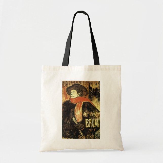 Tote Bag Ambassadeurs, Aristide Bruant par Toulouse Lautrec (Devant)