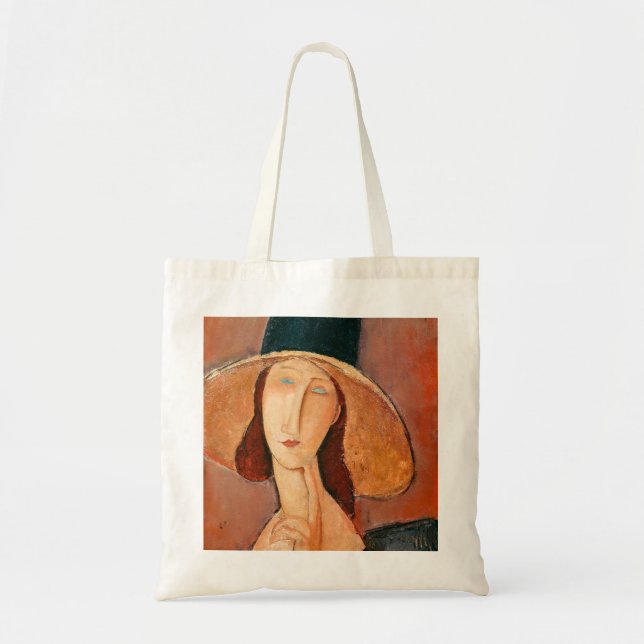 Tote Bag Amedeo Modigliani - Jeanne Hebuterne en grand Casq (Devant)