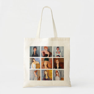 Tote Bag Amedeo Modigliani - Masterpieces Collage