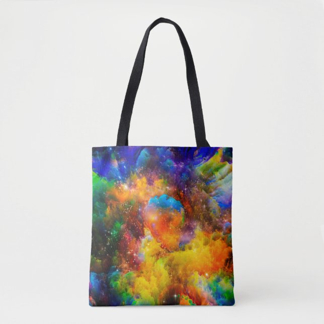 Tote Bag Aménagement créatif des éléments fractaux, illumin (Devant)