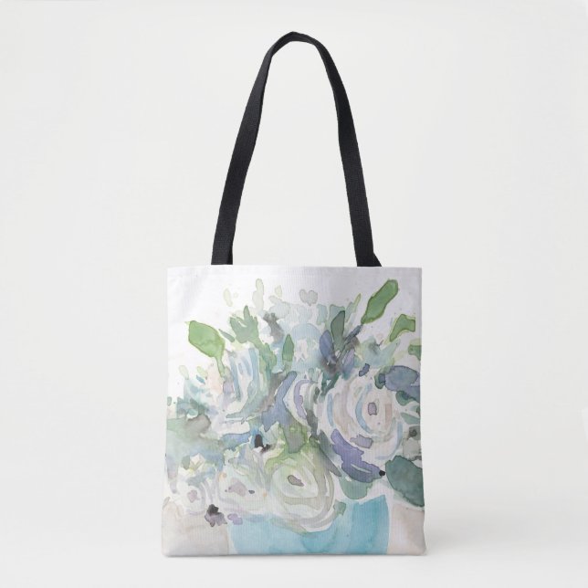 Tote Bag Aménagement de printemps - Bouquet d'aquarelle (Devant)