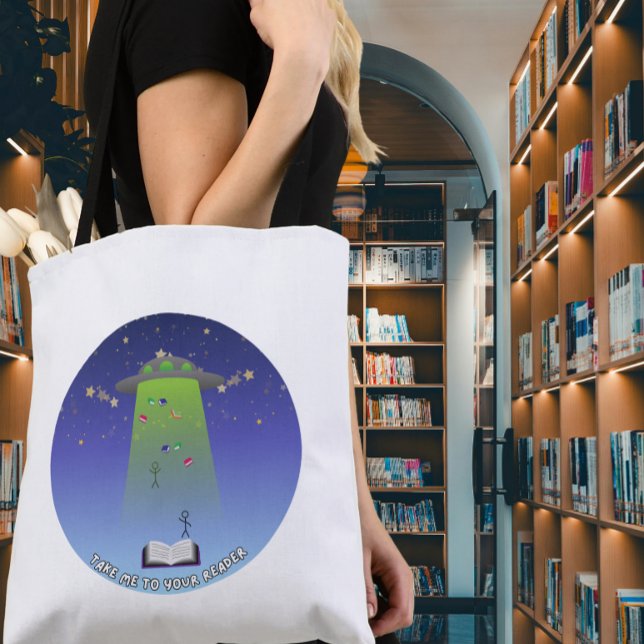 Tote Bag Amène-moi à ton lecteur (Créateur téléchargé)