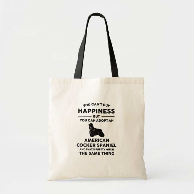 Tote Bag American Cocker Spaniel Happy (Devant)