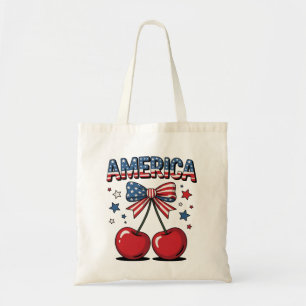 Tote Bag American Coquette Bow Cherche esthétique USA Drape