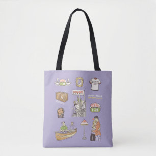 Tote Bag AMIS™   Icônes de dessin