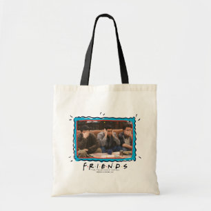 Tote Bag AMIS™   Joey, Ross et Chandler sur le canapé