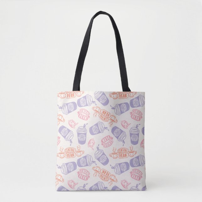 Tote Bag AMIS™ | Pastel Central Perk Motif (Devant)