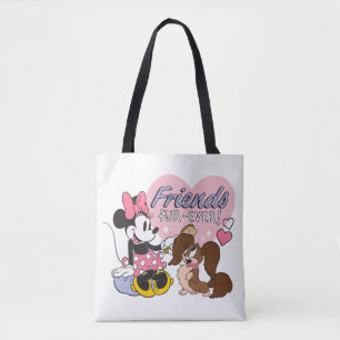 Tote Bag Amis pour toujours Minnie et Puppy d'amour