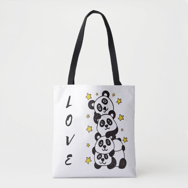 TOTE BAG AMOUR. (Devant)