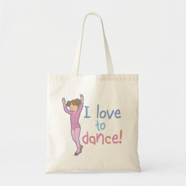 Tote Bag Amour à danser Ballerina (Devant)