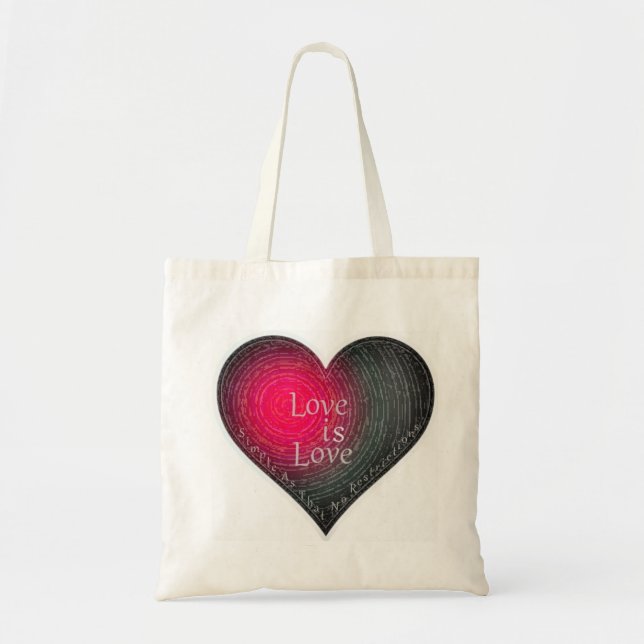 Tote Bag "Amour… aucunes restrictions" fourre-tout (Devant)