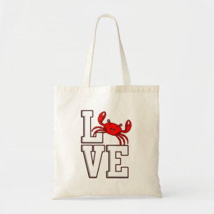 Tote Bag Amour Crabes Fruits de mer Crabe Crabe Homard Mer