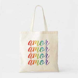 Tote Bag Amour dans les arcs-en-ciel