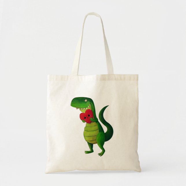 Tote Bag Amour de dinosaure de RAWR (Devant)