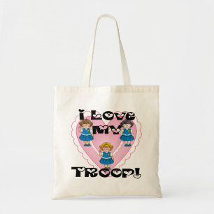 Tote Bag Amour de la marguerite I mon coeur de troupe