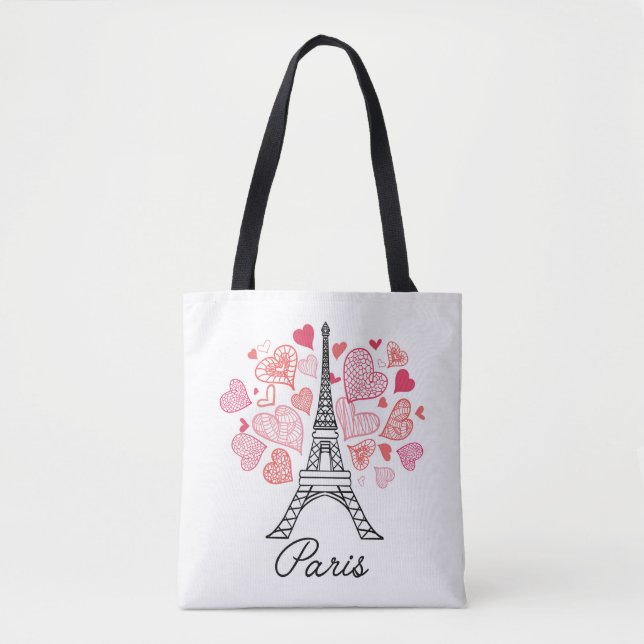 Tote Bag Amour de Paris, France (Devant)
