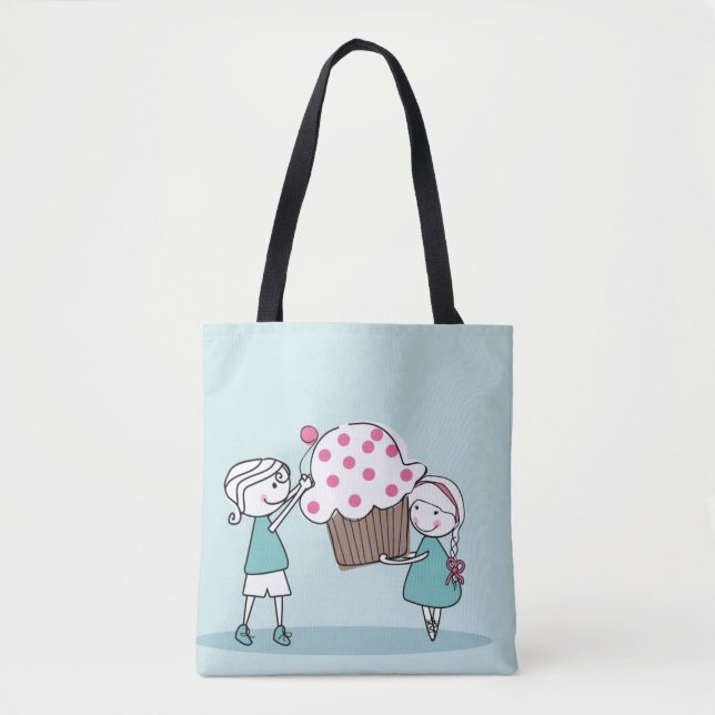 Tote Bag Amour de petit gâteau (Devant)