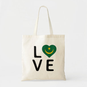 Tote Bag Amour - Drapeau Mauritanie