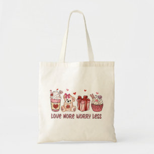 Tote Bag Amour Plus S'Inquiéter Moins La Saint Valentin