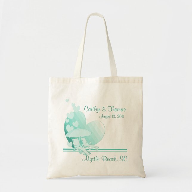 Tote Bag Amour Shore/ Vert (Devant)